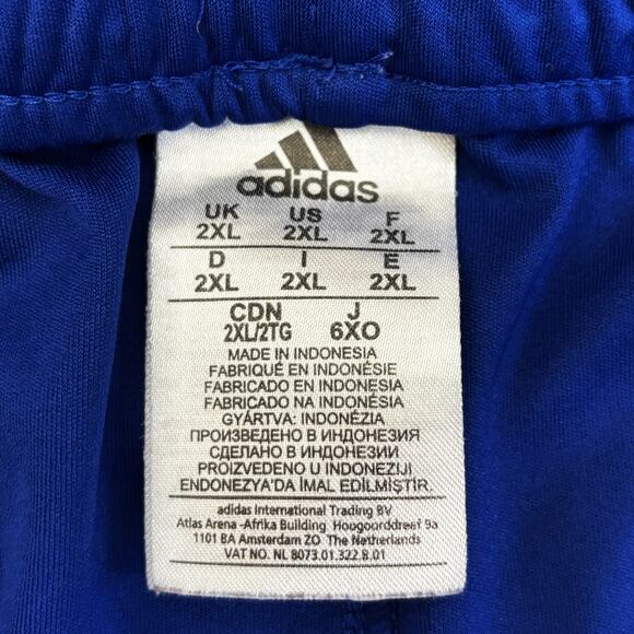 Adidas Athletic Shorts Mens XXL Blue Black Jogging Activewear Casual Gym Summer - Picture 4 of 8